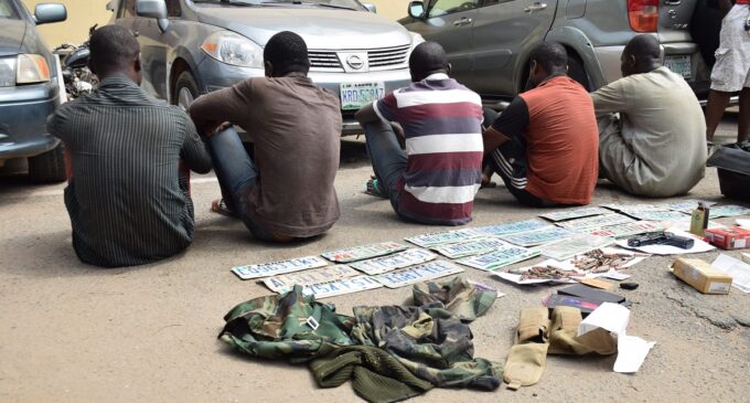 Police parade ‘members of car snatching syndicate’ in Lagos