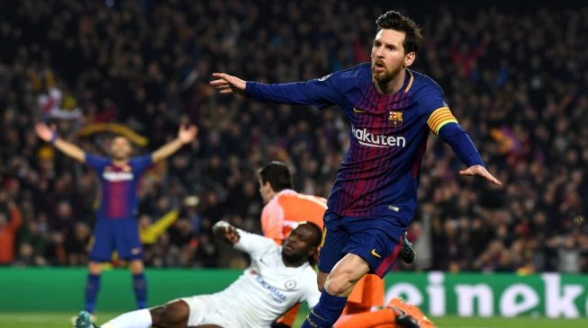 UCL: Messi brace annihilates Chelsea, Bayern advance