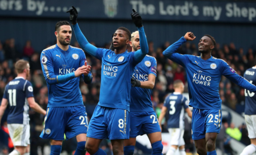 Iheanacho scores first EPL goal for Leicester in win over West Brom
