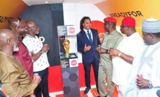 VIDEO: FIFA World Cup trophy unveiled in Abuja