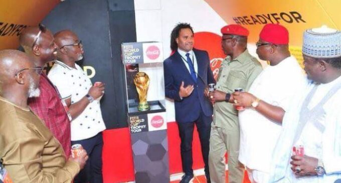 VIDEO: FIFA World Cup trophy unveiled in Abuja