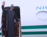 VIDEO: Buhari departs for UK
