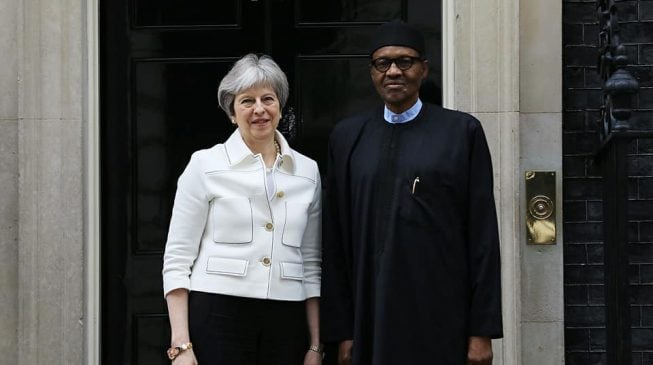 VIDEO: Buhari meets Theresa May
