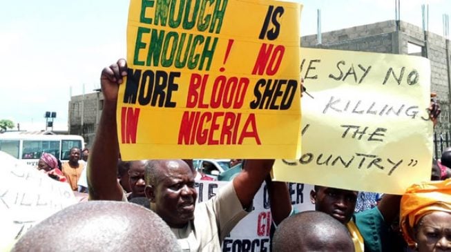 PHOTOS: Christians protest against nationwide killings