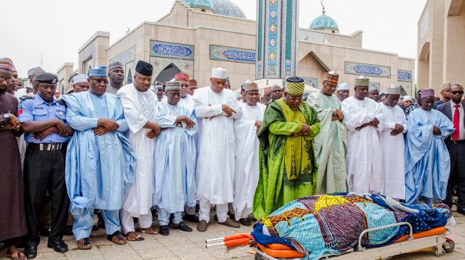 PHOTOS: Saraki, Tambuwal attend funeral of Imam Imam