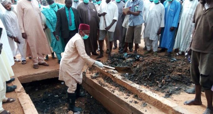 PHOTOS: Kebbi state governor clears drainage