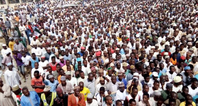 PHOTOS: The mammoth crowd that thronged PDP Katsina rally — while Buhari was in Daura