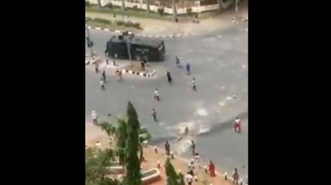 VIDEO: Police and Shi’ites clash in Abuja