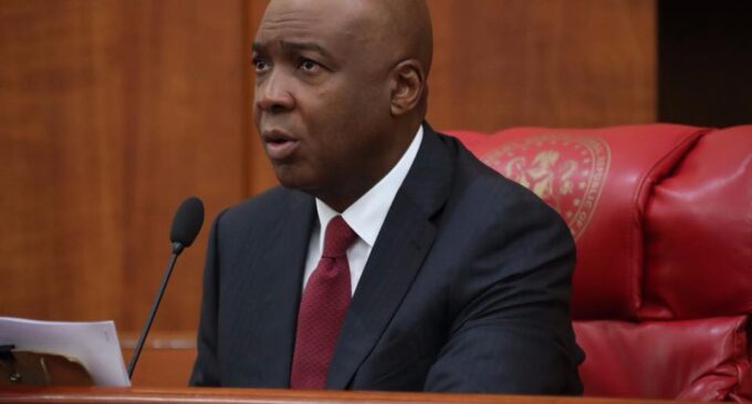 Saraki: Ministers, APC governors behind protest at national assembly