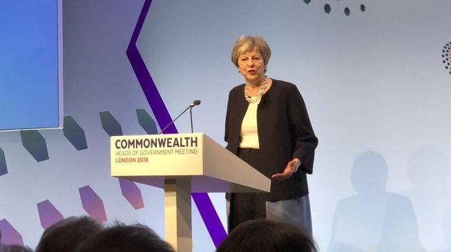 Theresa May calls to end laws against same-sex marriages in the Commonwealth