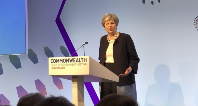 Theresa May calls to end laws against same-sex marriages in the Commonwealth