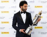Liverpool’s Mo Salah wins PFA player of the year award