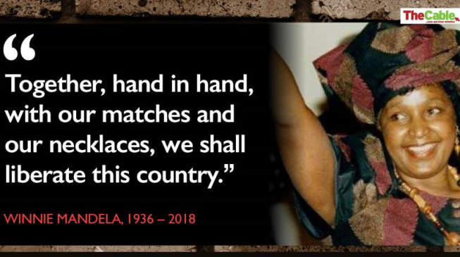 There’s no longer anything I can fear… six memorable quotes of Winnie Mandela