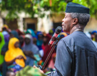 Osinbajo: Leadership loses relevance when there is no peace