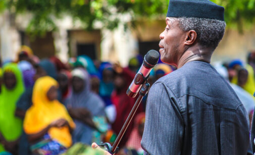 Osinbajo: Leadership loses relevance when there is no peace