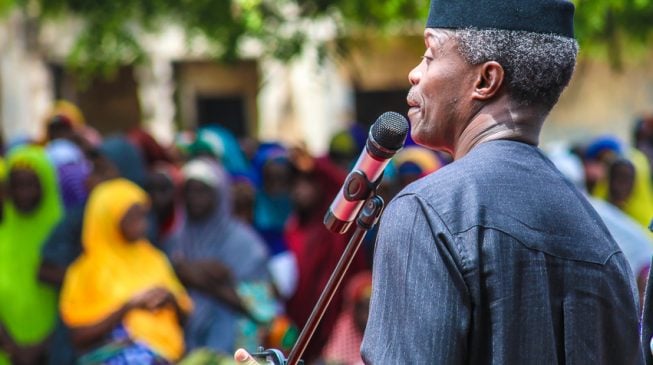 Osinbajo: Leadership loses relevance when there is no peace