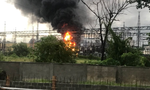 Fire outbreak at Alagbon power station