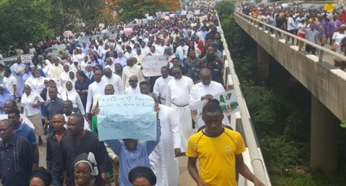 PHOTOS: Catholics troop to streets over nationwide killings