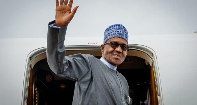 Buhari departs for London with few aides
