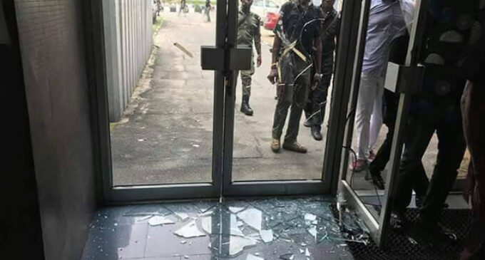 PHOTOS: The damage done by ‘thugs’ to Rivers court over APC crisis