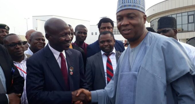 Saraki to Magu: We’re together in the war against corruption