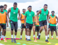 PHOTOS: Super Eagles stars training ahead of Congo game