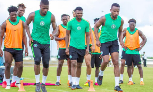 PHOTOS: Super Eagles stars training ahead of Congo game