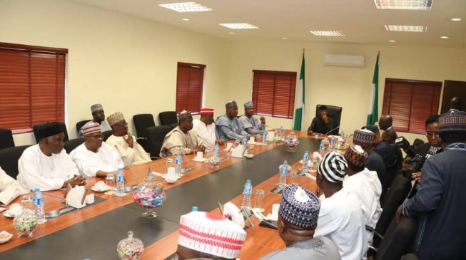 PHOTOS: Saraki leads nPDP members to meeting with Osinbajo