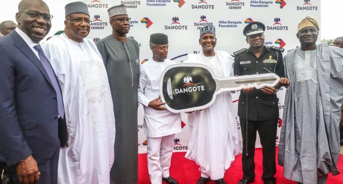 Dangote Foundation donates 150 cars to police