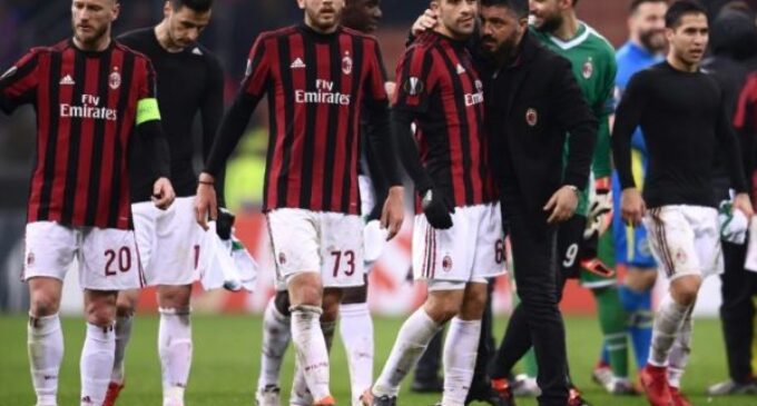 AC Milan banned from European competitions for two seasons