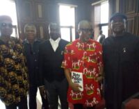 EXTRA: Abaribe displays book on ‘Dirty Politics’ in court