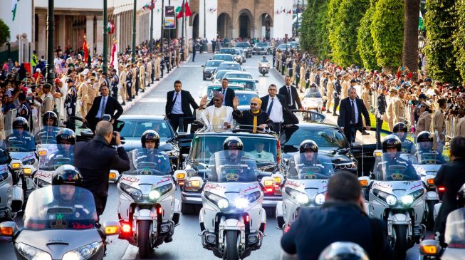 VIDEO: Buhari’s arrival in Morocco