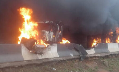 VIDEO: Burnt vehicles in Lagos tanker fire