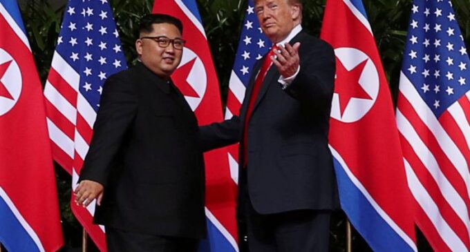 US to stop South Korea war games, says Trump at summit with Kim