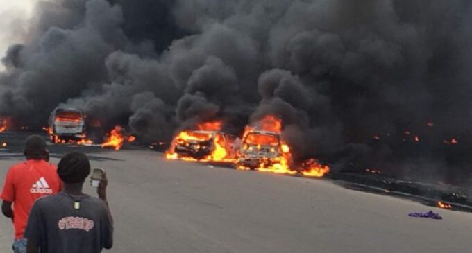 ‘Nine killed, 54 vehicles’ burnt in Lagos tanker fire