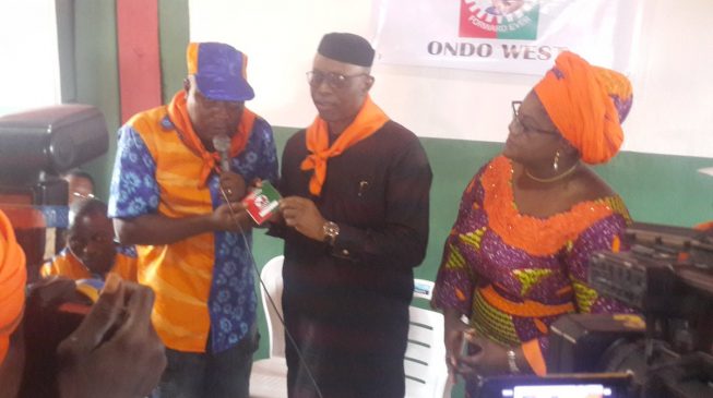 Mimiko picks Labour Party membership card despite controversy