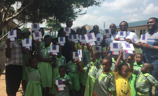 Club donates books to public schools in Surulere