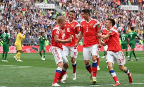 Five-star Russia beat S’Arabia in World Cup opener