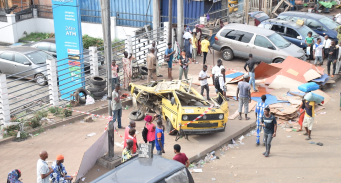 Three killed as plywood falls on commercial buses at Ojuelegba (updated)