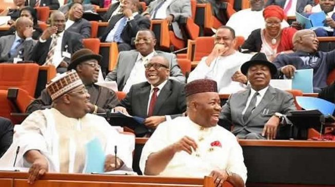 Image result for Buhariâ€™s â€˜transmissionâ€™ letter sparks laughter among senators