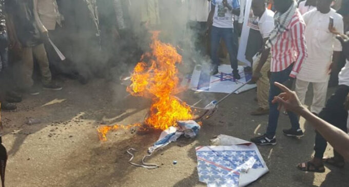 Tension in Abuja as Shi’ites burn flags of US, Israel