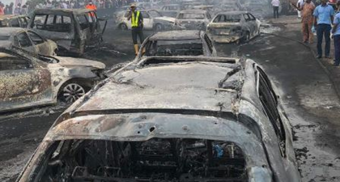 Explosion: Fuel tanker was carrying twice its capacity, says Lagos
