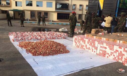 Army intercepts trucks loaded with 300,000 live cartridges in Ogun