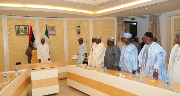 Saraki absent as Buhari meets APC senators