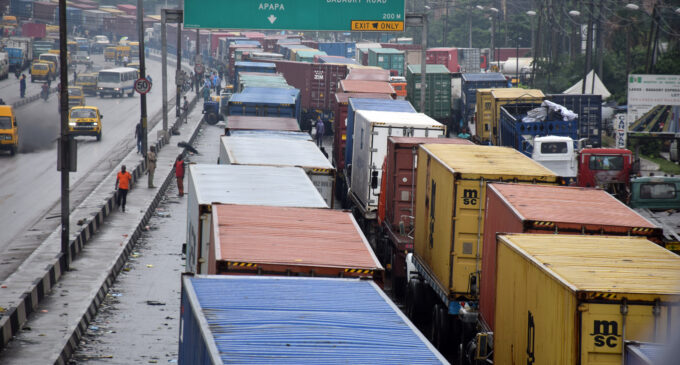 Buhari orders immediate removal of trucks causing gridlock in Apapa