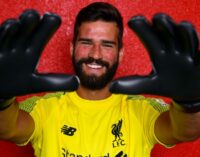 Liverpool break transfer record to sign Roma ‘keeper Alisson Becker