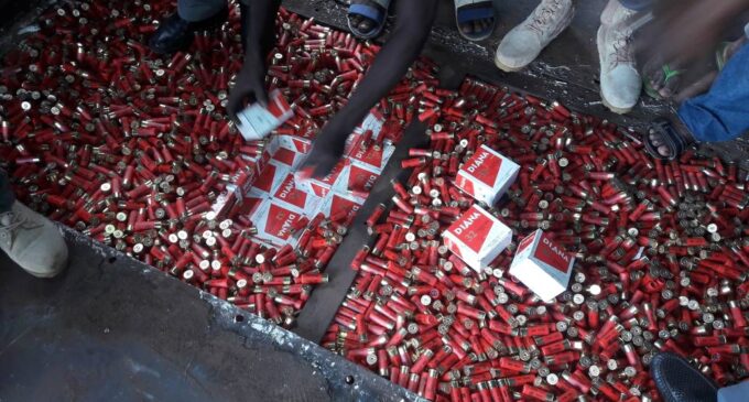 Customs: We seized a truck conveying 200,000 live ammunition from Niger to Anambra