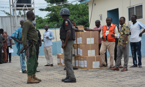 PHOTOS: INEC moves election materials from CBN to Ekiti LGAs