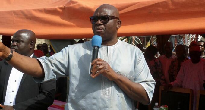 Fayose: APC crisis caused by God’s anger