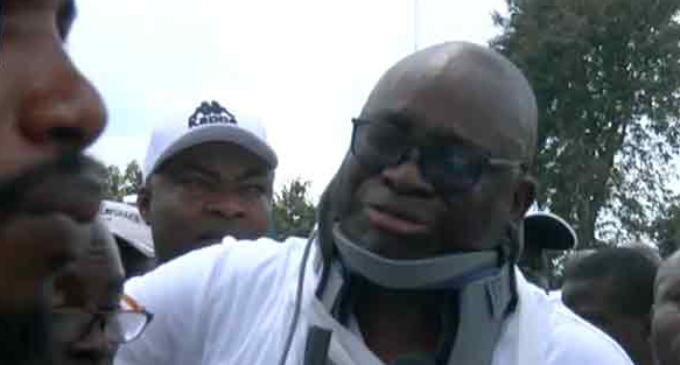 ‘A policeman slapped me’ — Fayose weeps at PDP rally (video)